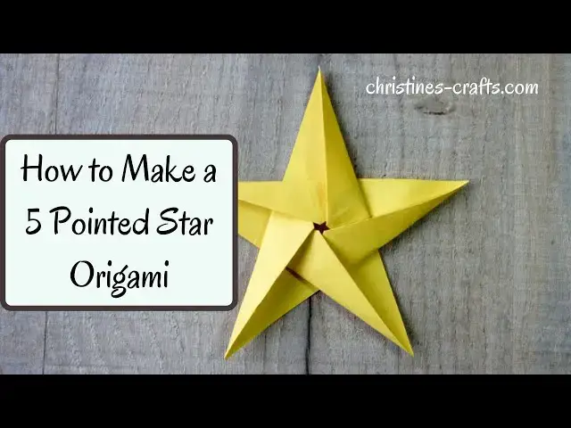 Video thumbnail for 5 POINTED ORIGAMI STAR , HOW TO MAKE - Easy to Follow Tutorial in real time