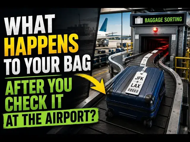 Video thumbnail for What happens to your bag when you check it at the airport?