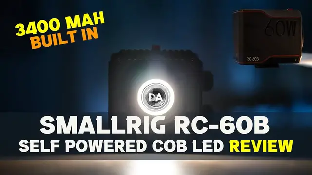 Video thumbnail for SmallRig RC-60B Self-Powered COB LED Light Review - 3400maH Built In!