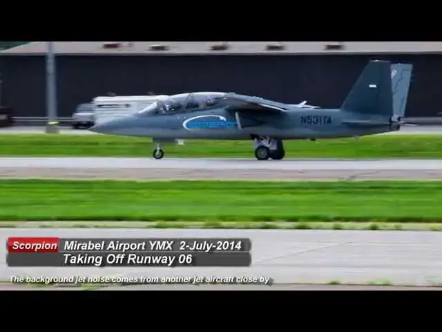 Video thumbnail for Textron AirLand Scorpion Jet N531TA at Mirabel Airport YMX/CYMX - HD