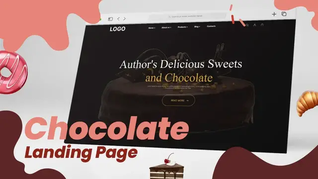 Video thumbnail for Animated Landing Page Design for Chocolate Shop | Reactapp | Speed Code