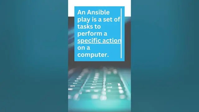 Video thumbnail for What is an Ansible Play?  #ansible #automation #technology #innovation