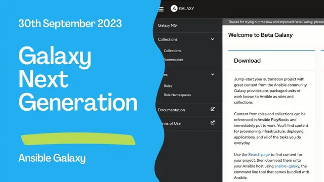 Video thumbnail for Introducing the New Ansible Galaxy