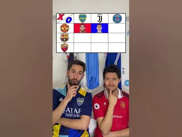 'Video thumbnail for FOOTY TIC TAC TOE #tictactoe #juventus #barcelona #manutd #football #challenge'