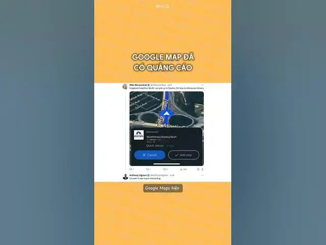 Video thumbnail for Google Maps hiện đang thử nghiệm quảng cáo tự động bật lên khi người dùng đang lái xe #dhlcgd
