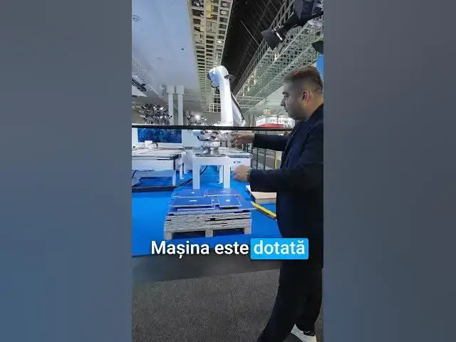 Video thumbnail for Celula robotizată KDT - robot manipulare + CNC găurire - la LIGNA 2025