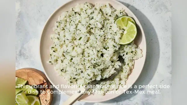 Video thumbnail for cilantro lime rice recipe