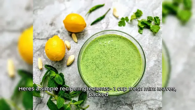 Video thumbnail for Pudina Chutney (Mint Chutney) Recipe