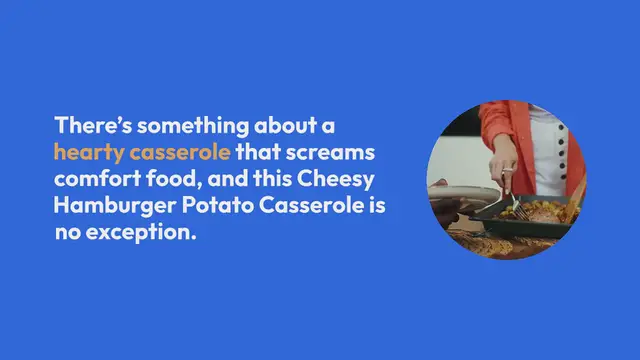 Video thumbnail for Cheesy Hamburger Potato Casserole