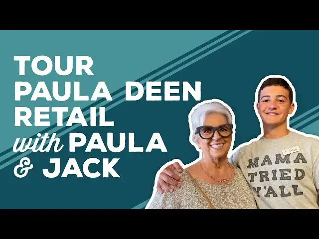 Video thumbnail for Love & Best Dishes: Tour Paula Deen Retail with Paula & Jack