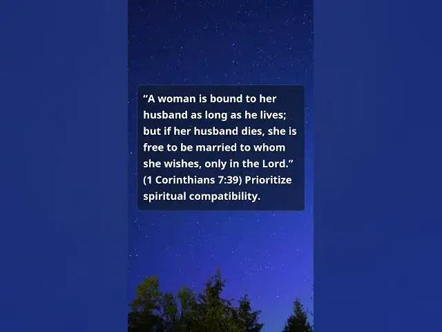 Video thumbnail for 1 Corinthians 7:39 — Marry in the Lord