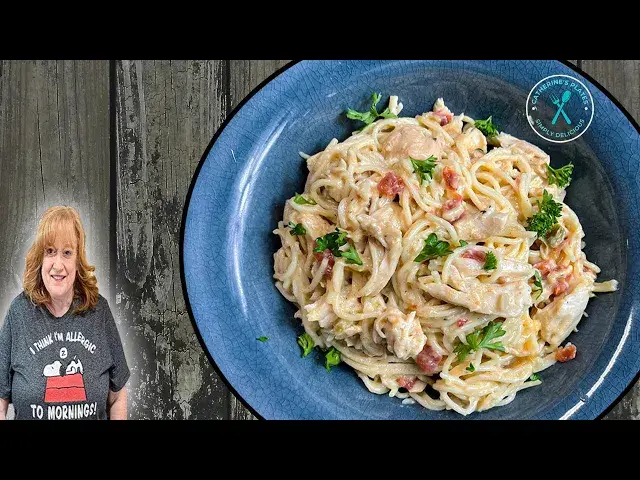 Video thumbnail for Cheesy CHICKEN SPAGHETTI in the Crockpot, SIMPLY DELICIOUS RECIPE, Catherine's Plates