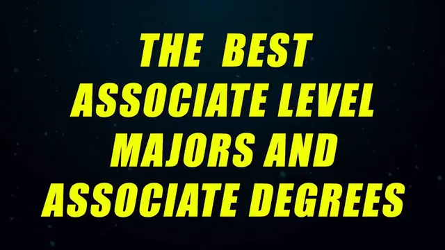 Video thumbnail for Top 10 Associate Degrees