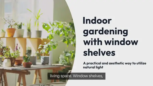 Video thumbnail for Indoor Gardening Window Shelf Ideas