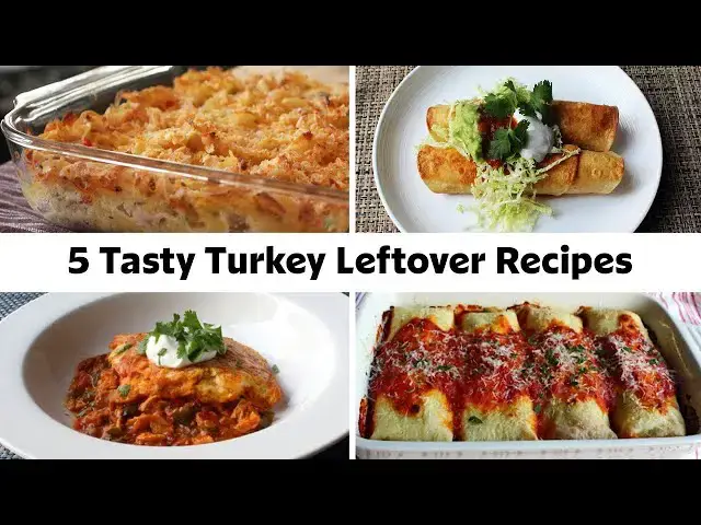 'Video thumbnail for 5 Best Leftover Turkey Recipes | Easy & Delicious Ideas'