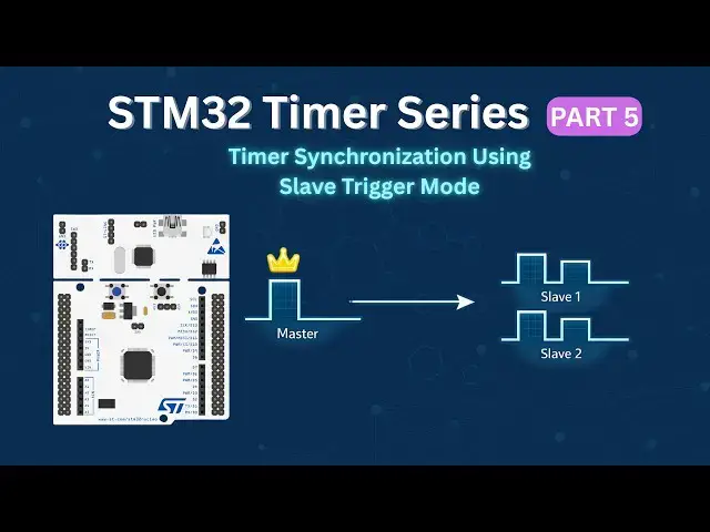 Video thumbnail for STM32 Timers (Part 5): Master Slave Timer Synchronization using the Slave Trigger Mode