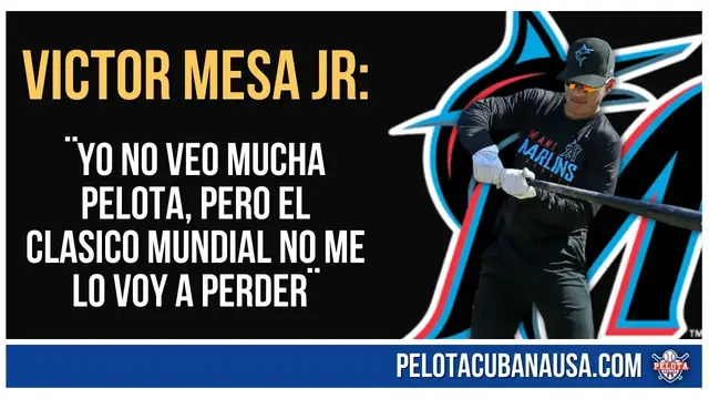 Video thumbnail for Victor Mesa Jr habla de los Miami Marlins y del Equipo Cuba al Clásico Mundial