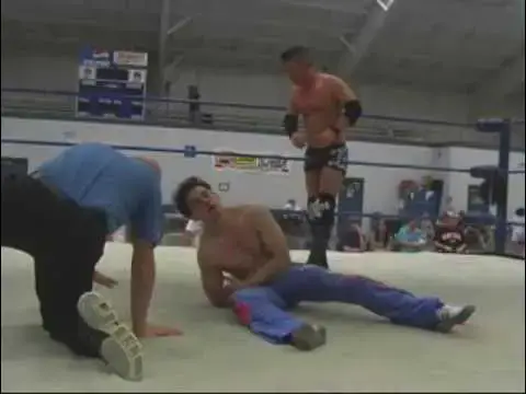 Video thumbnail for Evan Jelic vs G Shock in West Coast Wrestling Connection Action 7/25/09 from Oregon