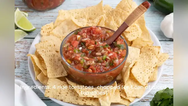 Video thumbnail for easy salsa recipe