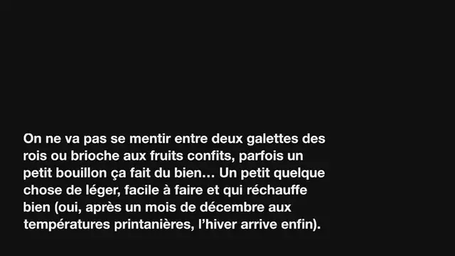 Video thumbnail for Bouillon d’infusion aux légumes