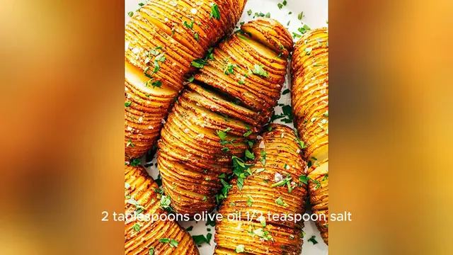 Video thumbnail for hasselback potato recipe