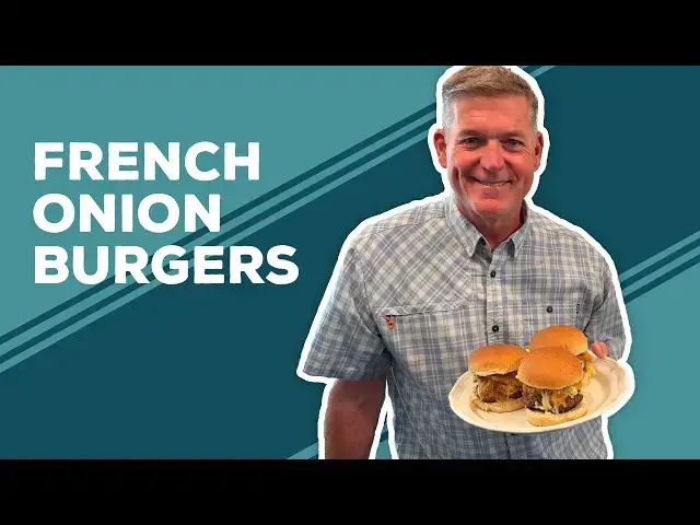 Video thumbnail for Love & Best Dishes: French Onion Burgers Recipe | Memorial Day Hamburger Ideas