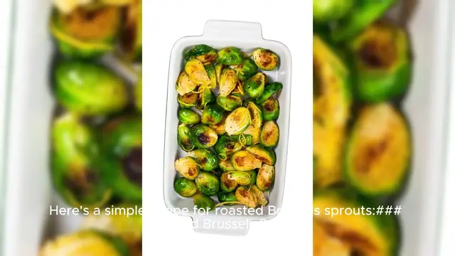 Video thumbnail for brussel sprouts recipe