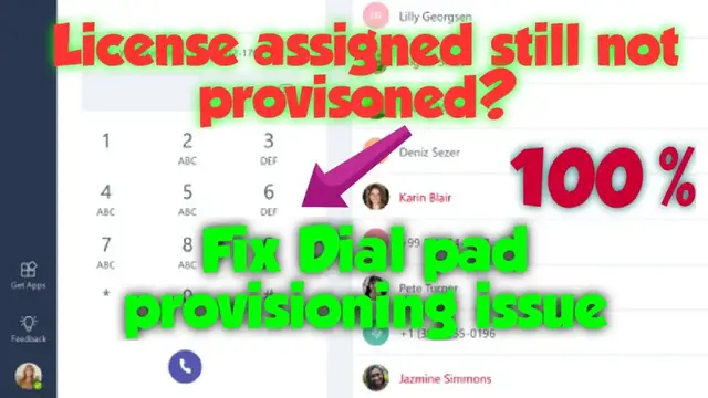 'Video thumbnail for Fix Dial pad provisioning issue in Ms Teams with one command'