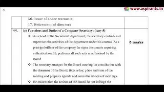 Video thumbnail for 12th Commerce Public Exam March 2019 Answer Key | English Medium | Team Aspirants