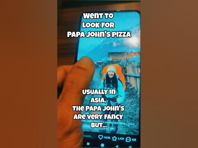Video thumbnail for Usually The Papa John's Pizza in Asia are Quite Fancy, but... #papajohn #adayinthelifeinasia