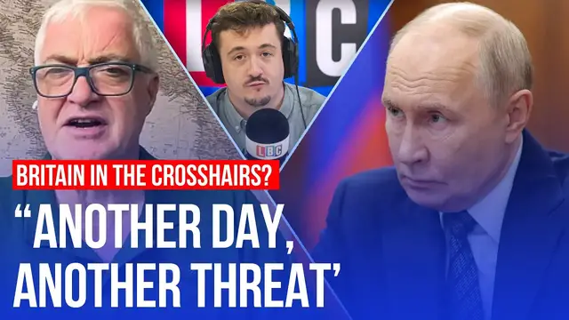 Video thumbnail for Putin 'considers attack on Britain' - but it won't be an 'outright military strike'