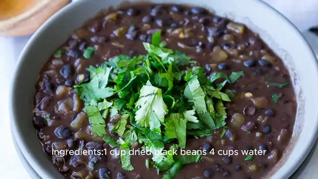 Video thumbnail for Black beans recipe