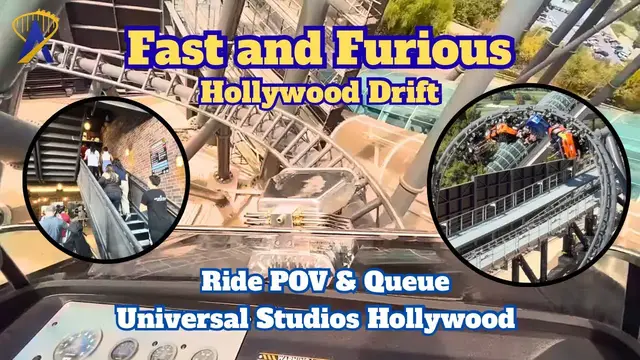 Video thumbnail for Full POV and Queue Walkthrough for Fast & Furious: Hollywood Drift at Universal Studios Hollywood