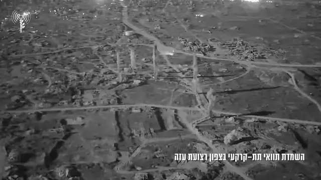 Video thumbnail for Israeli Forces Say Underground Route Destroyed in Northern Gaza.