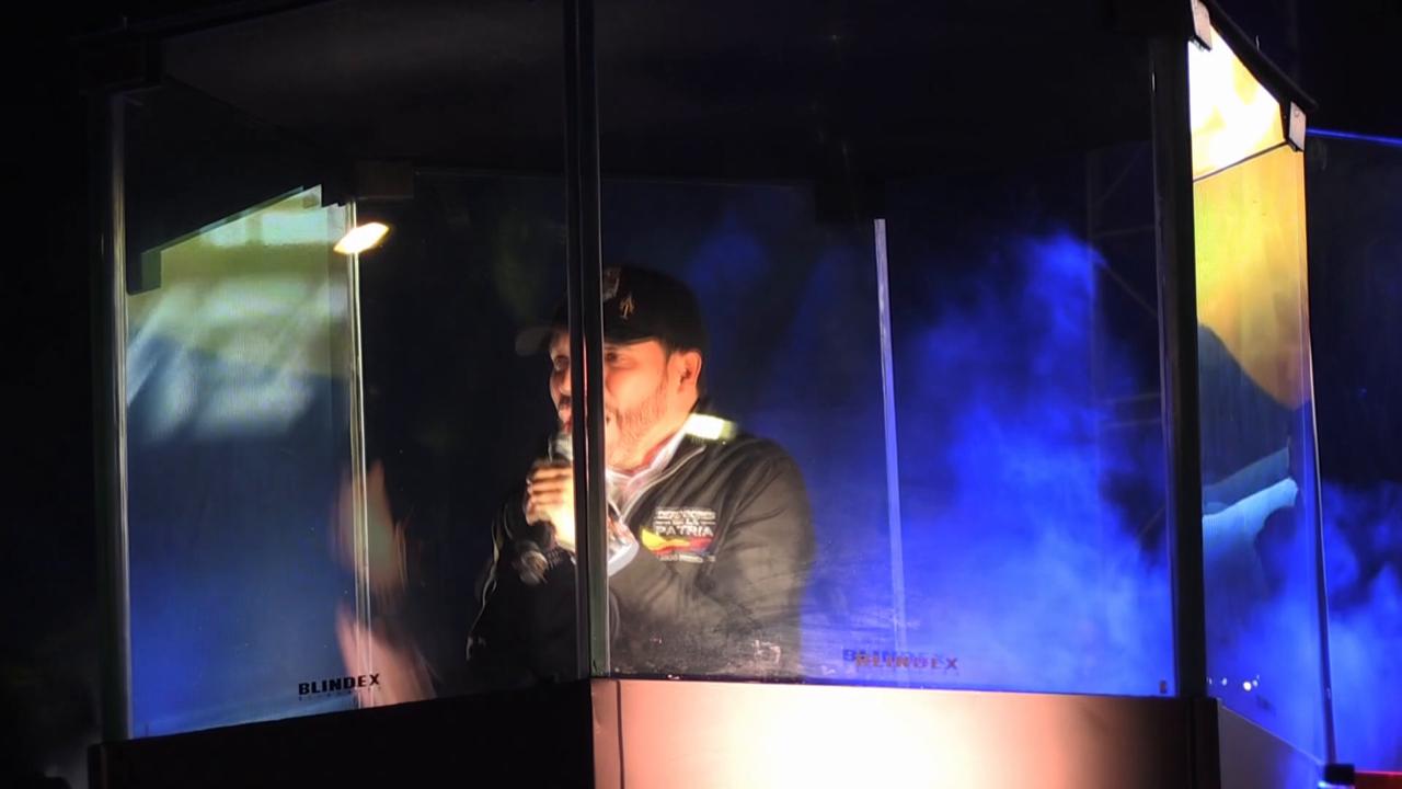 Video thumbnail for Colombia: Right-wing candidate Abelardo De La Espriella holds final campaign rally in Bogotá.