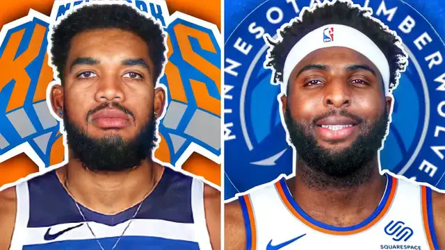 'Video thumbnail for knyt: knicks blockbuster? karl-anthony towns mock trade to new york, joining randle & barrett'