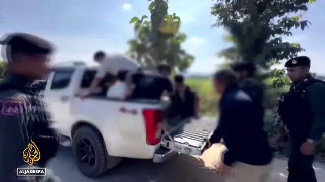 'Video thumbnail for Southeast Asia scam centres: Crackdown with many workers remaining trapped'