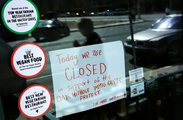 Video thumbnail for More than 60 Danbury businesses take part in 'Day Without an Immigrant' protest