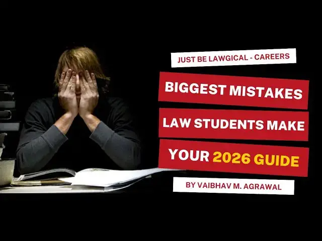 Video thumbnail for Biggest Mistakes Advocates and Law Students Make! This is your career guide for 2026