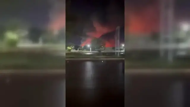 Video thumbnail for Iran: Iranian Naval Base Hit by U.S. Airstrikes.