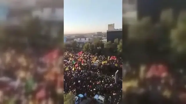 Video thumbnail for Iraq: Massive Crowds Gather in Najaf as Khamenei Funeral Rites Continue.