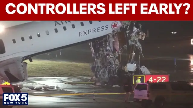 Video thumbnail for FAA looks to fire LGA air traffic controllers after deadly crash: Reports