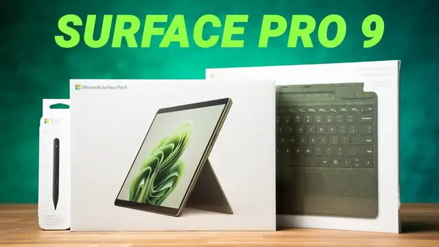 Video thumbnail for Microsoft Surface Pro 9 Unboxing: Mit Tastatur & Slim Pen 2