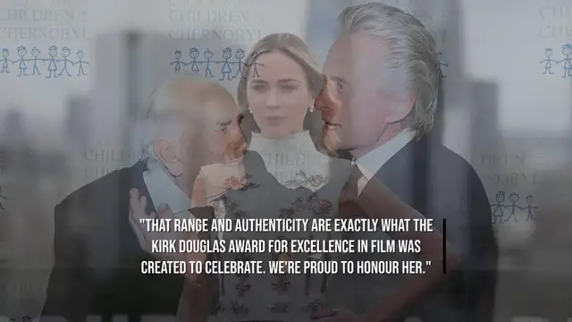 Video thumbnail for Emily Blunt to receive Santa Barbara Film Festival's Kirk Douglas Award.