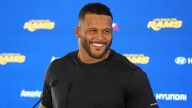 Video thumbnail for Aaron Donald Signs $30M Deal with Rams, Eyes Super Bowl