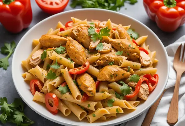 Video thumbnail for Cajun Chicken Pasta Recipe