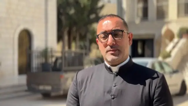 Video thumbnail for Palestinian Christian forced out of dream home by Israeli occupiers attacks.