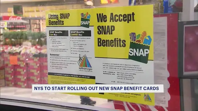 Video thumbnail for New York to roll out chip-enabled SNAP cards in 2027 to combat benefit theft