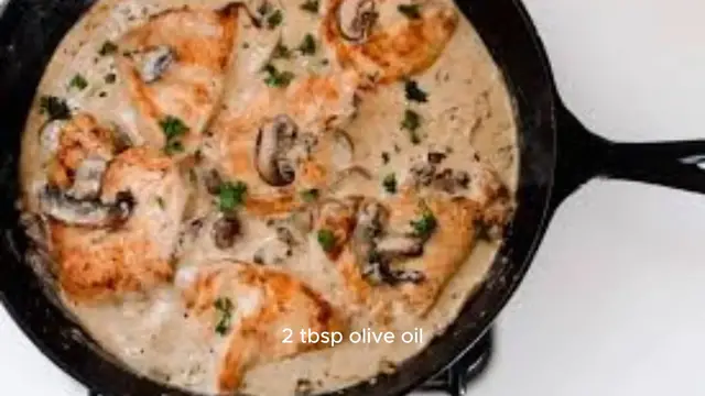 Video thumbnail for Cast Iron Creamy Mushroom Chicken