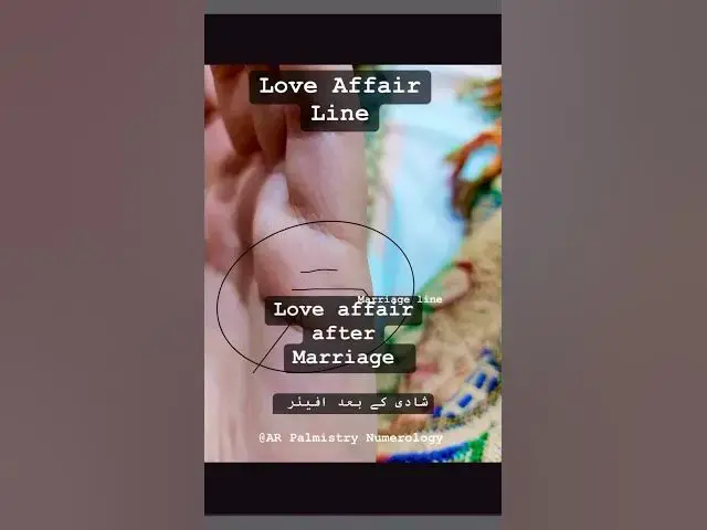 'Video thumbnail for Love affair line #palmistry #reels #astrology #shorts #s #cuties #money #learn #foryou #viral'